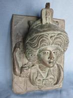 Romeinse godin in koperplaat – ca. 1800 - bodemvondst, Antiek en Kunst, Ophalen of Verzenden, Koper