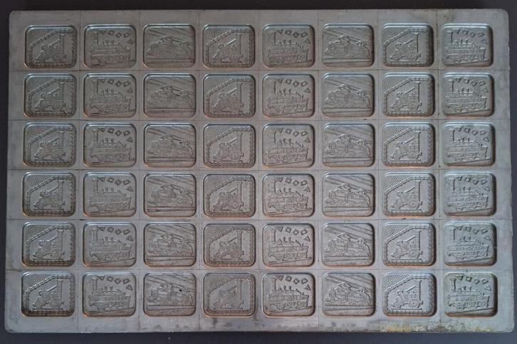 Chocolademal / chocoladevorm - Treinen - 04, Antiek en Kunst, Antiek | Keukenbenodigdheden, Ophalen of Verzenden