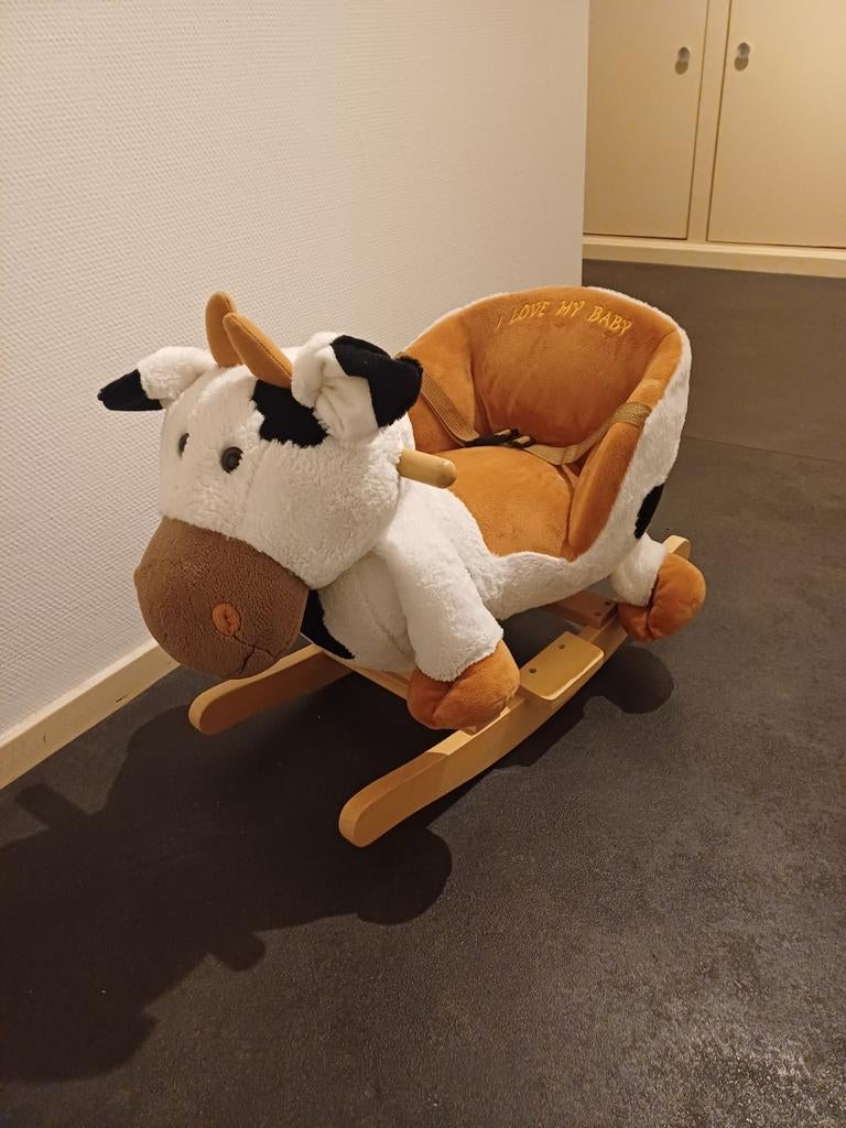 Schommel Koe met Geluid - Zo Goed Als Nieuw!, Ophalen, Zo goed als nieuw