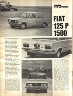 Autorevue test Fiat 125 P 1975, Ophalen of Verzenden, Gelezen, Overige merken