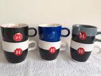 ☕6 D.E Douwe Egberts CAPPUCCINO Koffie MOKKEN/KOPPEN., Huis en Inrichting, Keuken | Servies, Keramiek, Ophalen of Verzenden, Zo goed als nieuw