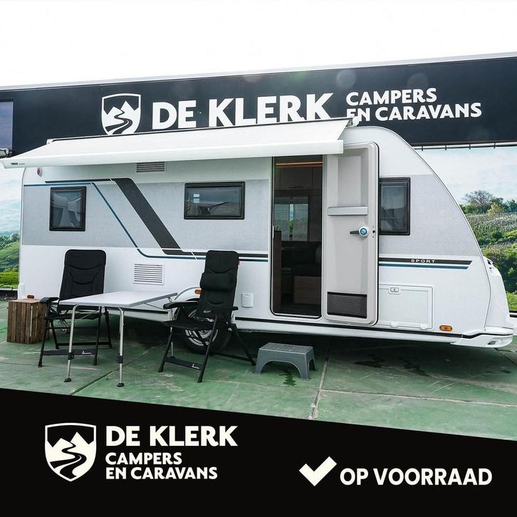 Knaus SPORT 500 KD gas Black Friday (bj 2024), Caravans en Kamperen, Caravans, Bedrijf, tot en met 5, 1250 - 1500 kg, Knaus, 7 tot 8 meter