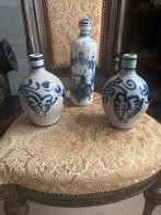Delfts blauw fles en sonnema vaasjes., Antiek en Kunst, Antiek | Keramiek en Aardewerk, Ophalen of Verzenden