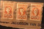 NVPH 105 x 3 op briefstukje wat behoorlijk zeldzaam is!!, Postzegels en Munten, Postzegels | Nederland, Ophalen of Verzenden, T/m 1940