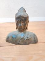 Bronzen Boeddha buste – 20 cm, Ophalen of Verzenden, Zo goed als nieuw
