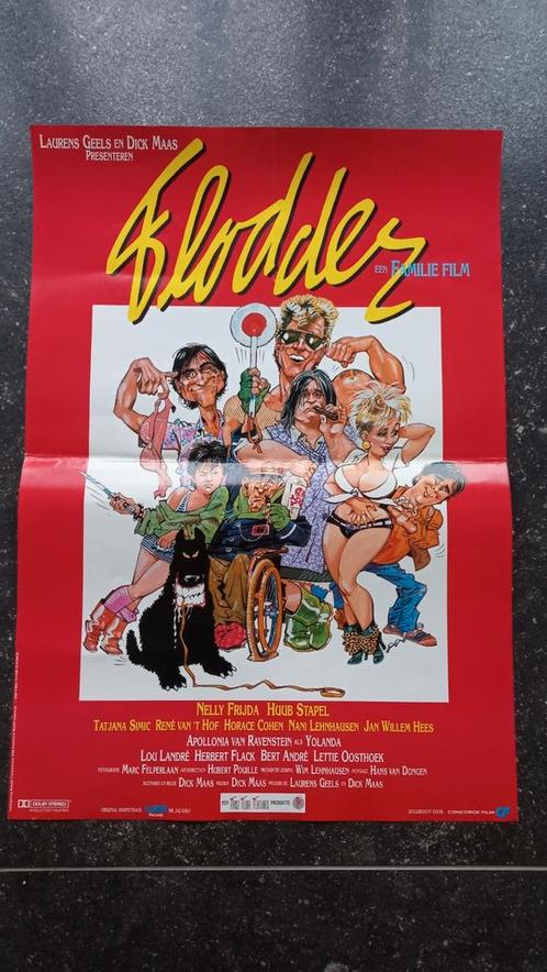 FLODDER filmposter, Verzamelen, Film en Tv, Zo goed als nieuw, Poster, Ophalen of Verzenden