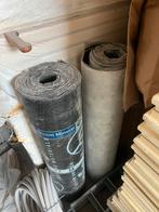 Dakleer met leislag & onderlaag - Rol, Doe-het-zelf en Verbouw, Overige materialen, Gebruikt, Zwart, Ophalen of Verzenden
