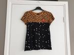 Shirt colourfull rebel tijgerprint/sterren S nieuw, Kleding | Dames, Bruin, Nieuw, Ophalen of Verzenden, Korte mouw
