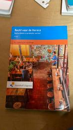 Recht voor de Horeca, Ophalen of Verzenden, Zo goed als nieuw, Overige niveaus, Nederlands
