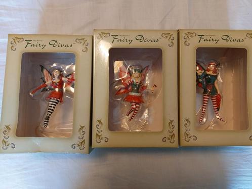 3x Amy Brown Fairy Diva elfje - Holiday Divas, Verzamelen, Beelden en Beeldjes, Zo goed als nieuw, Fantasy, Ophalen of Verzenden