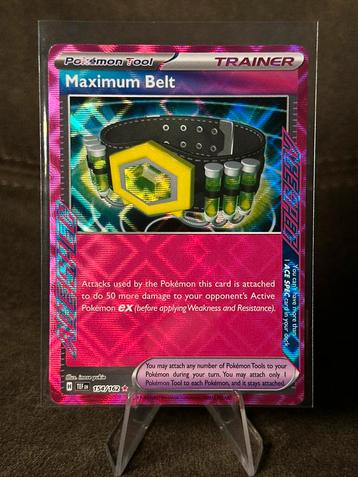 Maximum Belt #154 154/162 (Pokemon Temporal Forces) beschikbaar voor biedingen