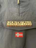 Napapijri donkerblauw jas rainforest anorak, Gebruikt, Jongen of Meisje, Ophalen of Verzenden, Napapijri