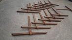 Mooie partij identieke gesmede muurankers / balkankers, Ophalen, Gebruikt, 250 mm of meer, Overige typen