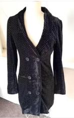 NA-KD zwarte fluwelen blazer jas jurk jasje  36 CHCS glitter, NA-KD, Kostuum of Pak, Zwart, Ophalen of Verzenden