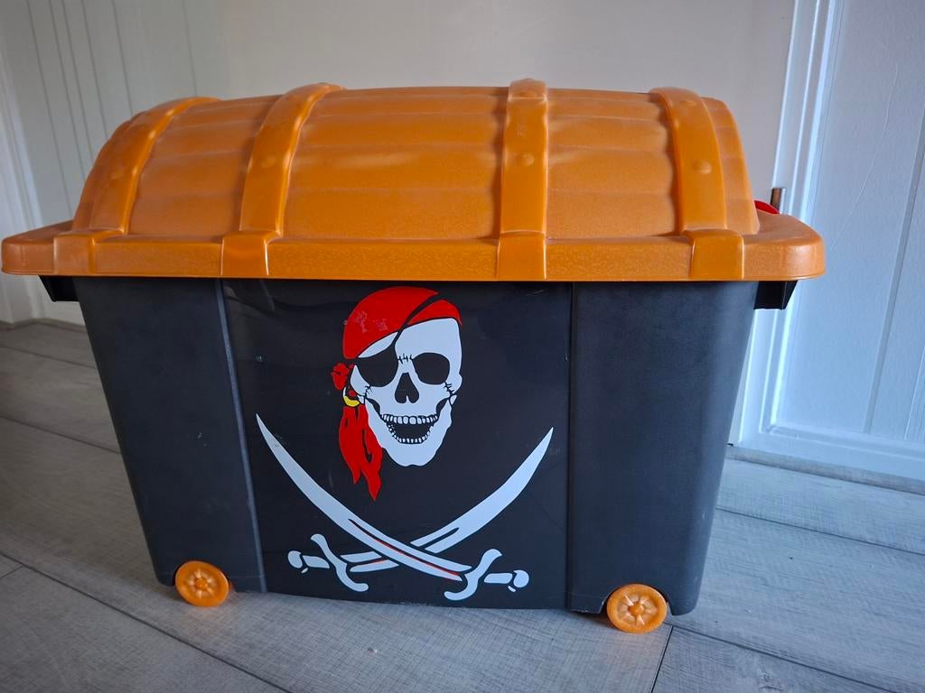 Piraten opberg box, Huis en Inrichting, Woonaccessoires | Kisten, Ophalen, Minder dan 50 cm, Gebruikt, 50 tot 100 cm
