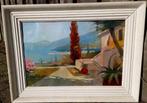 Bernard Leemker (1899 - 1990) Lente Terrace in Spanje 1947, Antiek en Kunst, Kunst | Schilderijen | Klassiek, Ophalen of Verzenden
