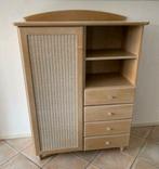 Stevige Ratan kast met laden en deur, Ophalen, Gebruikt, 100 tot 150 cm, 50 tot 100 cm