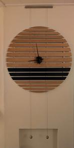 Moderne Wandklok van Nextime, Huis en Inrichting, Woonaccessoires | Klokken, Ophalen, Zo goed als nieuw, Analoog, Wandklok