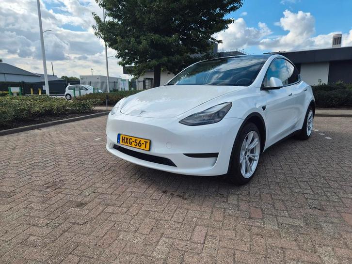 Tesla Model Y bouwjaar 2022 Wit, leder,autopilot, KM 25526, Auto's, Tesla, Particulier, Model Y, 360° camera, ABS, Achteruitrijcamera