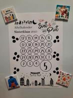 Aftelkalender sinterklaas 2025 met set van 4 fotomagmeten, Ophalen of Verzenden, Nieuw