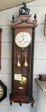 Grote (140cm) Duitse snaarregulateur met peer gewichten., Antiek en Kunst, Ophalen