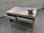 Werkbank met bankschroef, Doe-het-zelf en Verbouw, Werkbanken, Ophalen, Gebruikt, 120 tot 170 cm, Bankschroef