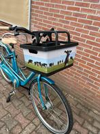 Te koop fietsmand fiets krat fietskrat stuur krat fiets, Ophalen of Verzenden, Gebruikt, Fietskrat, Stuurbevestiging