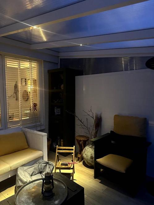 Serre inclusief glazen sluitbare panelen en spotjes, Tuin en Terras, Overkappingen, Zo goed als nieuw, Serre, Ophalen