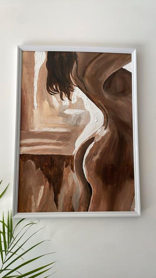 Abstract schilderij - Whispers of Earth, Antiek en Kunst, Kunst | Schilderijen | Abstract, Ophalen of Verzenden