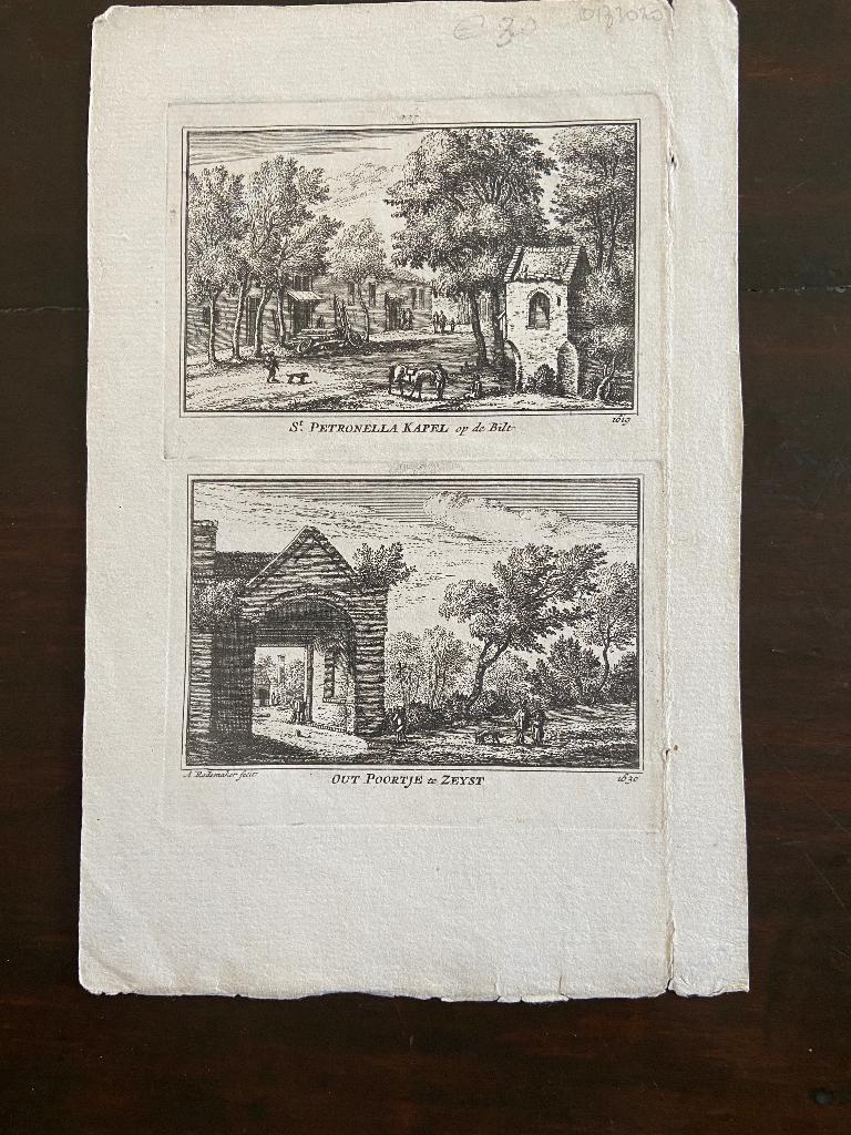 Zeyst poort uit 1630 / St. Petronella Kapel de Bilt  1619, Ophalen of Verzenden