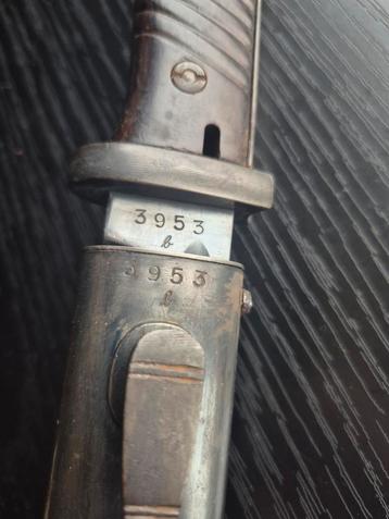 Prachtige k98 bajonet nummer gelijk uit 1939... beschikbaar voor biedingen
