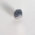 Melano twisted zilverkleurige SAMPLE Snowflake obsedian10mm, Verzenden, Nieuw