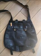 Exclusieve Gucci leren schoudertas vintage, Verzenden, Zo goed als nieuw, Zwart, Leer