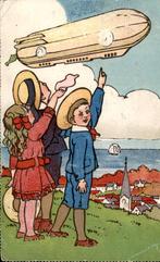fantasiekaart met Zeppelin, Verzenden, 1920 tot 1940, Gelopen