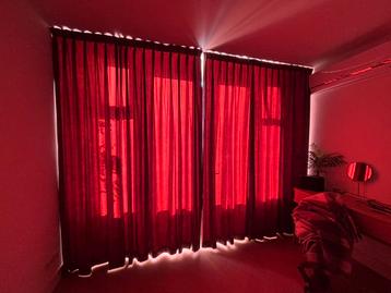 2 Overgordijnen hoogte 250cm beschikbaar voor biedingen