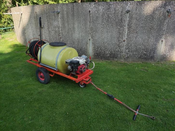 DOUVEN motorvatspuit (5,5 pk Honda motor, 200 liter tank), Tuin en Terras, Hand-tuingereedschap, Gebruikt, Overige soorten, Ophalen