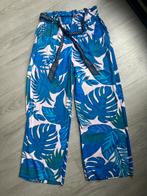 Lollys Laundry kobaltblauwe broek met print maat XL, Blauw, Maat 42/44 (L), Ophalen of Verzenden, Zo goed als nieuw