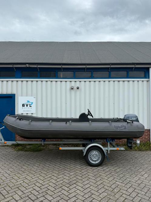 Whaly 435 consoleboot yamaha 9,9pk 2021 vaarklaar, Watersport en Boten, Sloepen, Zo goed als nieuw, Tot 10 pk, 3 tot 6 meter, Buitenboordmotor