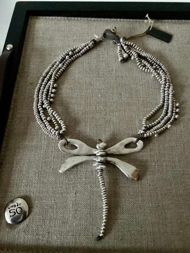 Uno de 50 ketting (3) Dancing Till Dawn, Sieraden, Tassen en Uiterlijk, Kettingen, Nieuw, Overige materialen, Zilver, Met hanger