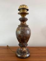 Tafellamp, lamp voet, marmer, vintage, jr 60/70, netjes, Ophalen of Verzenden, Koper of Brons