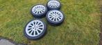 Fiat Punto Lichtmetalen Velgen met Zomerbanden, Ophalen, Gebruikt, Velg(en), 17 inch