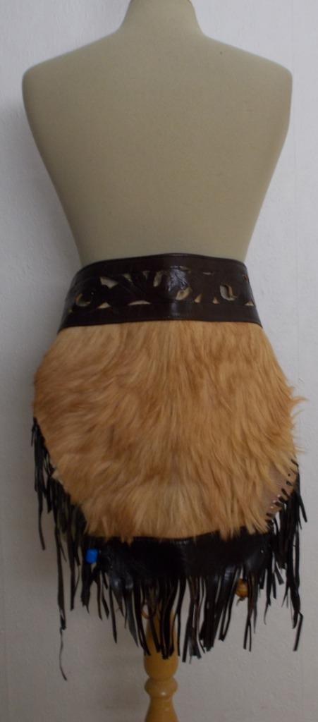 Apart koeienhuid/leren omslag rokje! M, Kleding | Dames, Rokken, Zo goed als nieuw, Maat 38/40 (M), Bruin, Boven de knie, Verzenden