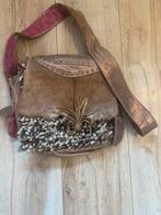 Pretty Hot and Tempting tas leer met vacht, Sieraden, Tassen en Uiterlijk, Tassen | Schoudertassen, Overige merken, Gebruikt, Bruin