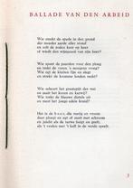 Leyden, S. van - Ballade van den Arbeid (1943), Ophalen of Verzenden