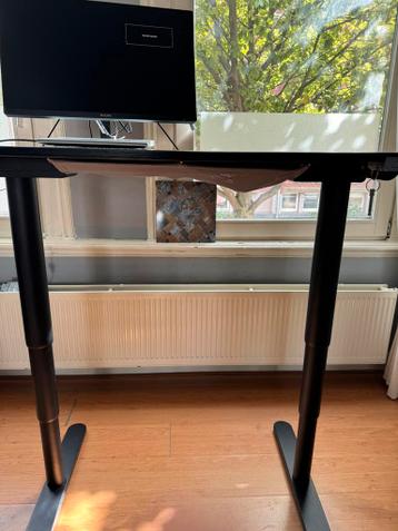 IKEA BEKANT bureau zit/sta 120x80 zwart gebeitst essenfineer - afbeelding 4