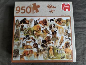 Rien Poortvliet puzzel honden (met hondenposter) / 950 st. beschikbaar voor biedingen