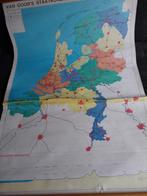 Van Goor, staatkundige kaart van Nederland, Antiek en Kunst, Antiek | Schoolplaten, Aardrijkskunde, Ophalen