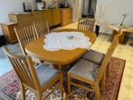 Eethoek met 6 stoelen, Ophalen, Eikenhout, 50 tot 100 cm, Zo goed als nieuw