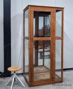 Foundrie : Vitrine kasten Industriële Landelijke Vintage, Huis en Inrichting, Ophalen, 200 cm of meer, Zo goed als nieuw, 200 cm of meer