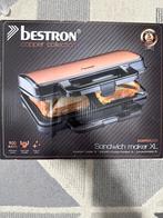 Bestron Tostiapparaat ASM90XLCO - Nieuw in doos, Ophalen of Verzenden, Uitneembare platen, Nieuw